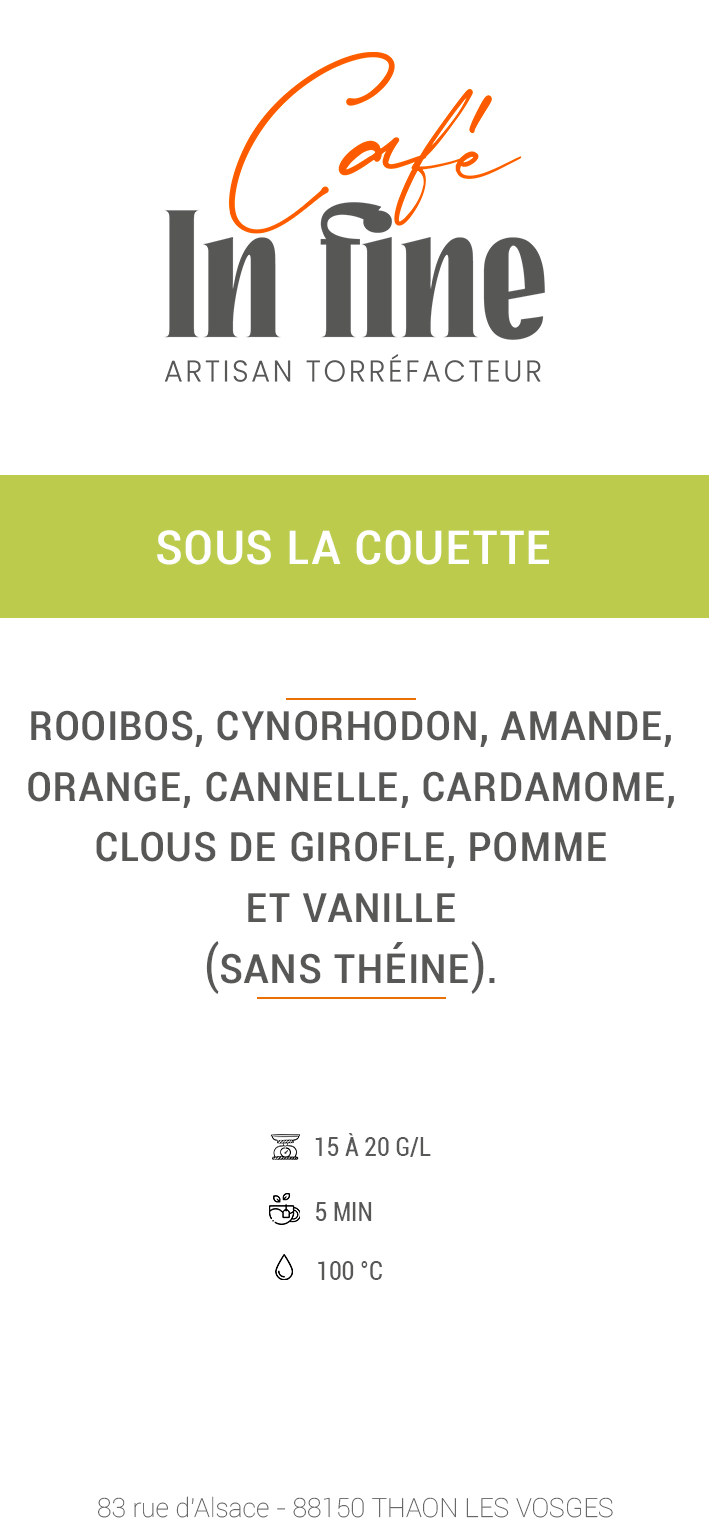Sous la couette (100g)