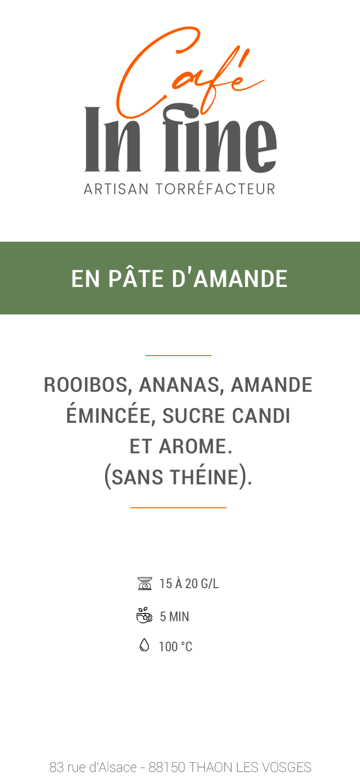 En pâte d'amande (100g)