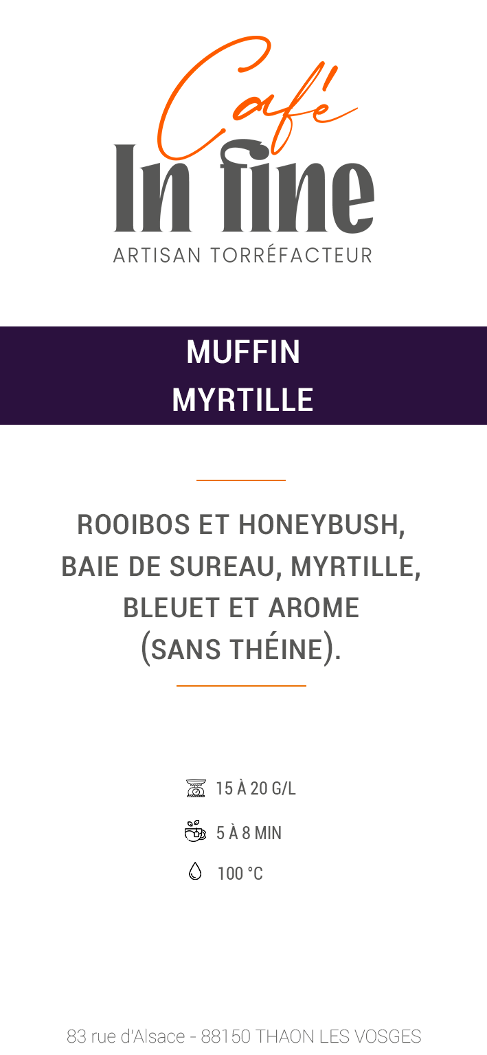 Muffin myrtille (100g)