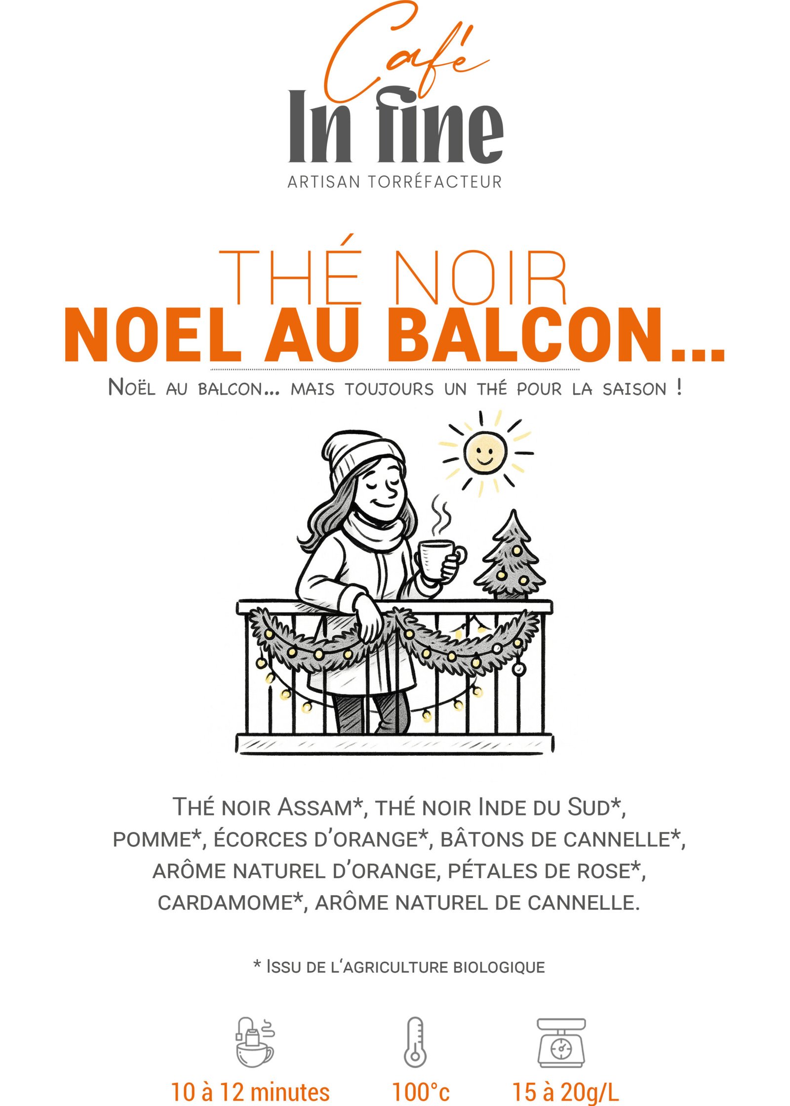 Thé Noir - Café In fine - Noel au balcon ...