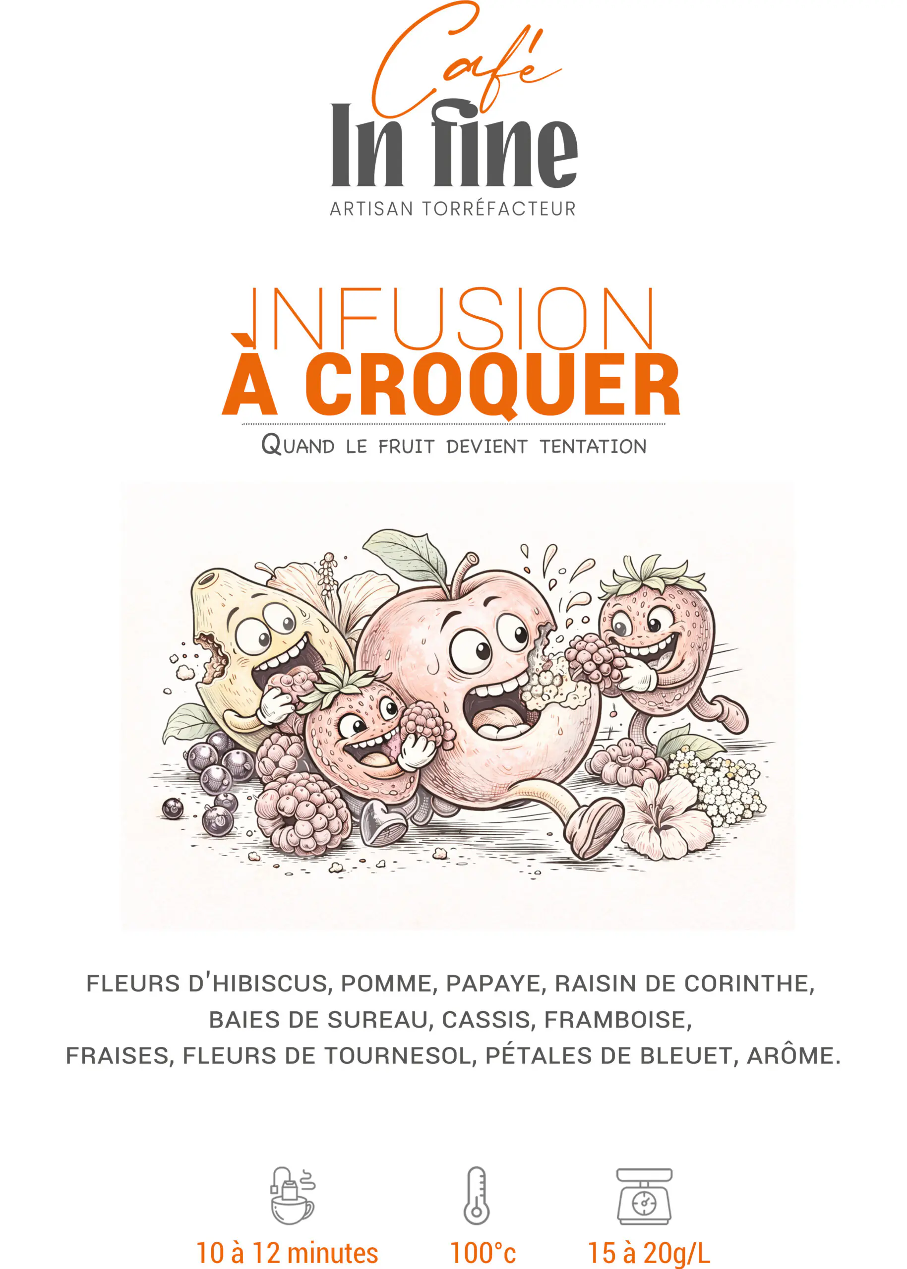 Infusion - A croquer - Mixe de fruits