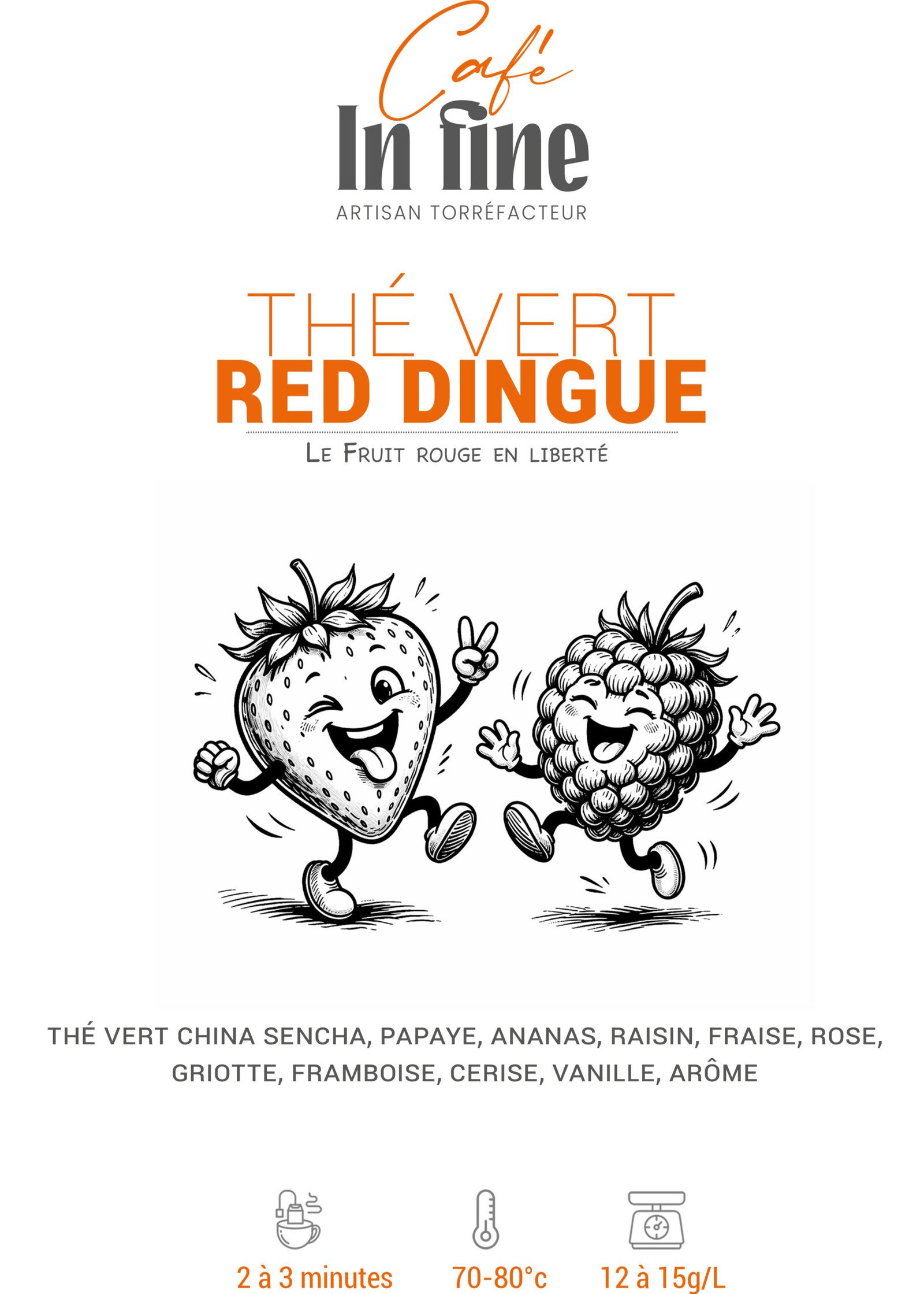 Thé Vert - Red Dingue - Fruits rouges