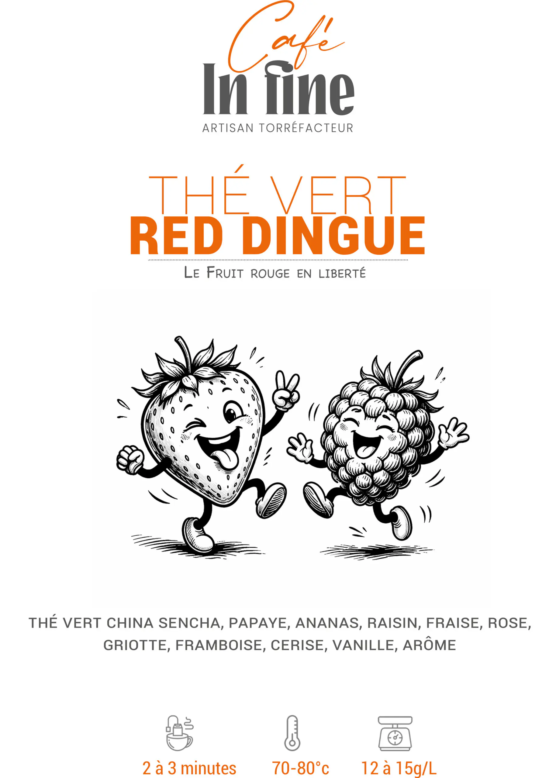 Thé Vert - Red Dingue - Fruits rouges