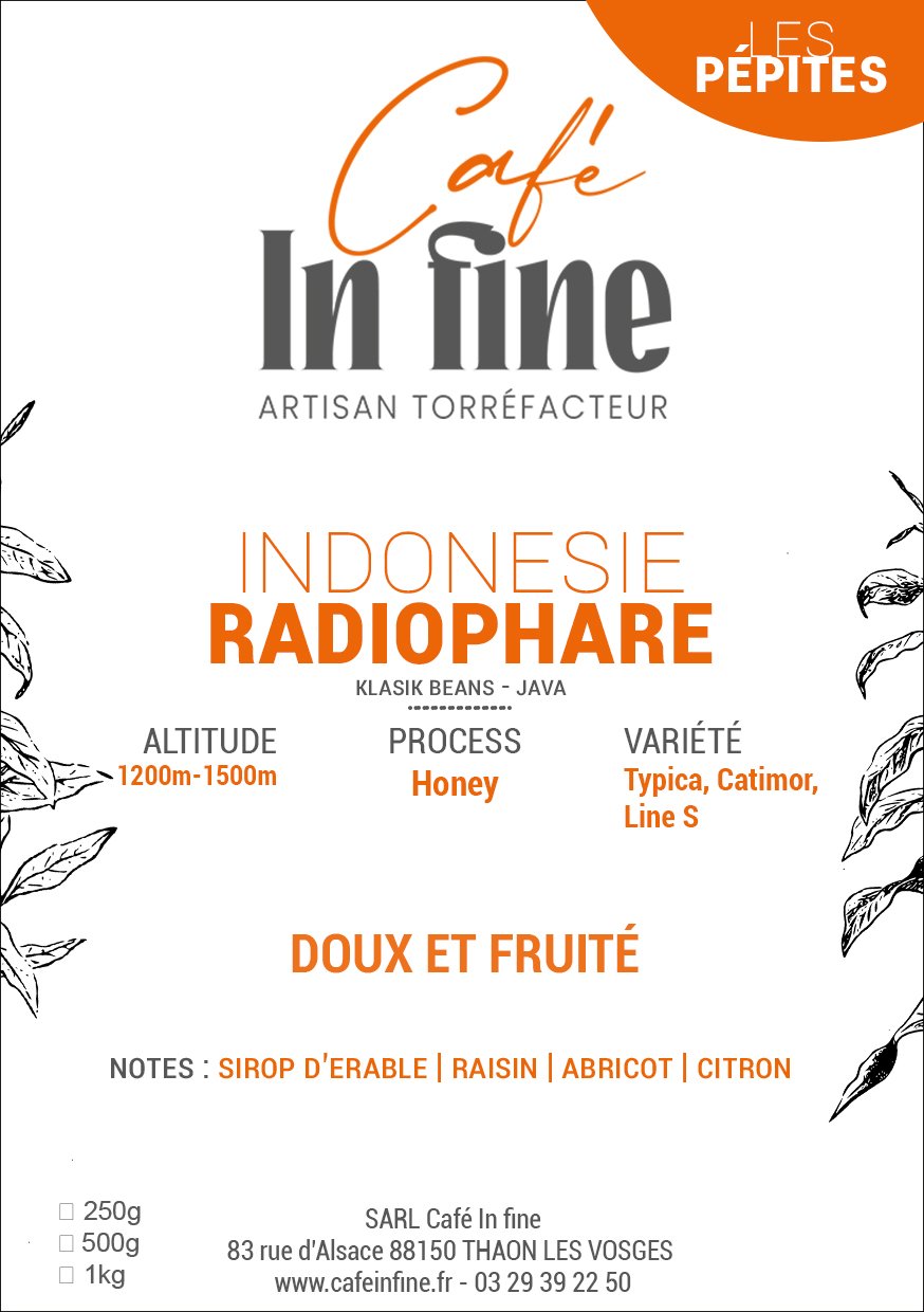 Café de spécialité - indonésie - radiophare - honey